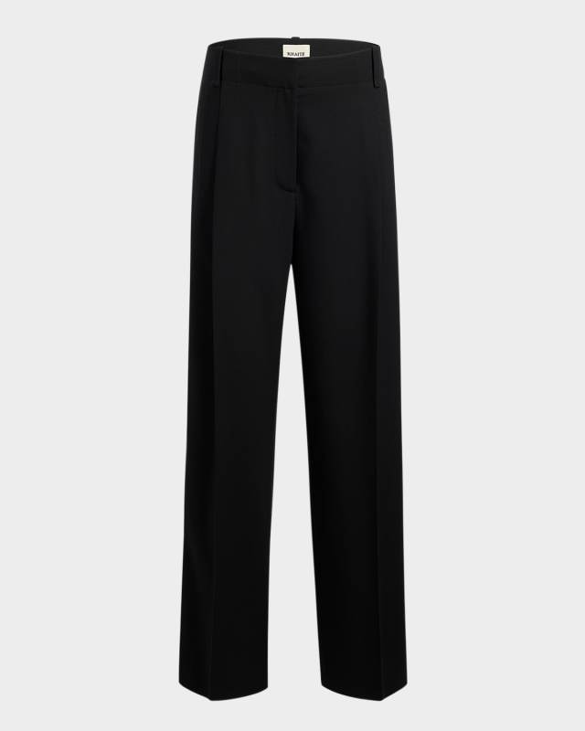 Lenton Pintuck Wool Pants
